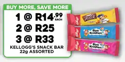 Fresh Stop Kellogg's snack bar assorted offer
