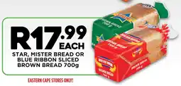Fresh Stop Star, mister bread or blue ribbon sliced brown bread offer
