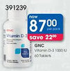 Clicks GNC Vitamin D-3 1000 IU offer