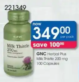 Clicks GNC Herbal Plus Milk Thistle 200 mg offer