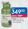 Clicks GNC Herbal Plus Milk Thistle 200 mg offer