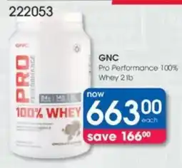 Clicks GNC Pro Performance 100% Whey offer