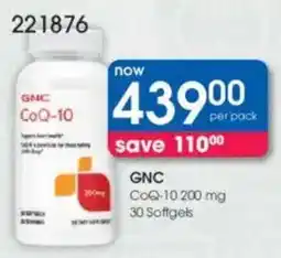 Clicks GNC CoQ-10 200 mg offer