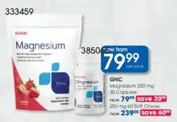 Clicks GNC Magnesium 250 mg offer