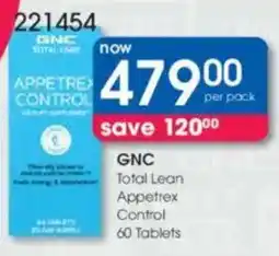 Clicks GNC Total Lean Appetrex Control offer