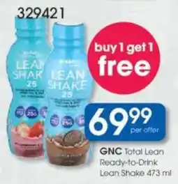 Clicks GNC Total Lean Ready-to-Drink Lean Shake offer