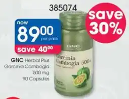 Clicks GNC Herbal Plus Garcinia Cambogia 500mg offer