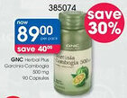 Clicks GNC Herbal Plus Garcinia Cambogia 500mg offer
