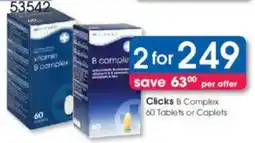 Clicks Clicks B Complex offer