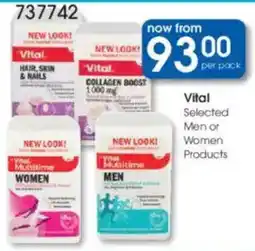 Clicks Vital Selected Men or Women Products offer