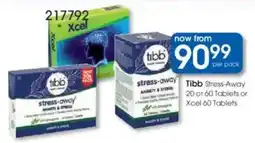 Clicks Tibb Stress-Away or Xcel Tablets offer