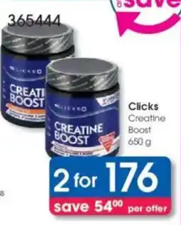 Clicks Clicks Creatine Boost offer