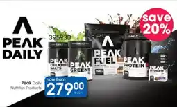 Clicks Peak Daily Nutrition Products offer