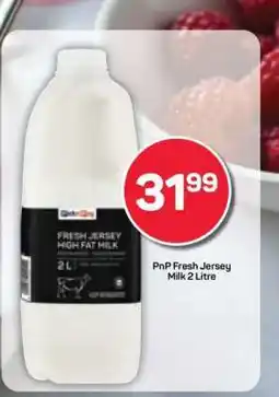 Pick n Pay PnP Fresh Jersey Milk 2 Litre offer