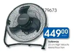 Clicks Safeway High Velocity Metal Floor Fan offer