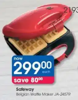 Clicks Safeway Belgian Waffle Maker offer