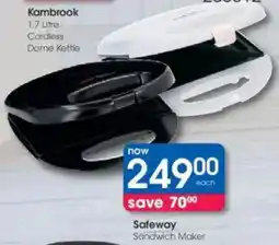 Clicks Safeway Sandwich Maker offer