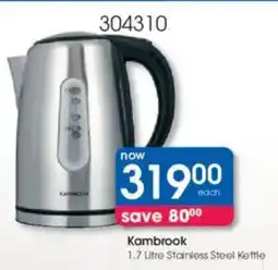 Clicks Kambrook Stainless Steel Kettle offer