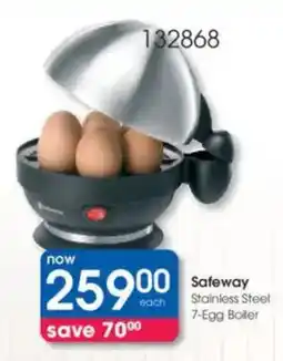 Clicks Safeway Stainless Steel 7-Egg Boller offer