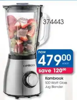 Clicks Kambrook 500 Watt Glass Jug Blender offer
