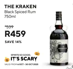 Norman Goodfellows THE KRAKEN Black Spiced Rum offer