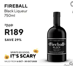 Norman Goodfellows FIREBALL Black Liqueur offer
