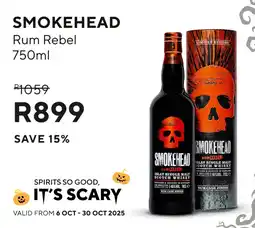 Norman Goodfellows SMOKEHEAD Rum Rebel offer
