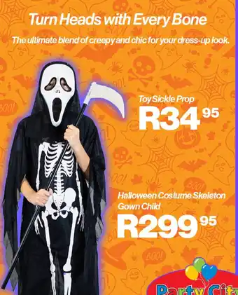 Party City Halloween Costume Skeleton Gown Child offer