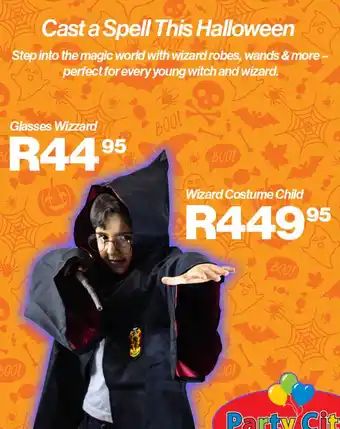 Party City Wizard Costume Child offer