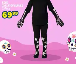 The Crazy Store Long skeleton gloves offer