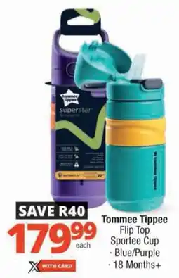 Checkers Tommee Tippee Flip Top Sportee Cup offer