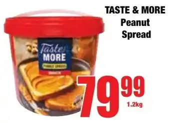 Boxer Superstores TASTE & MORE Peanut Spread offer