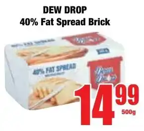 Boxer Superstores DEW DROP 40% Fat Spread Brick offer