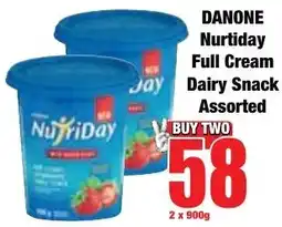Boxer Superstores DANONE Nurtiday Full Cream Dairy Snack Assorted offer