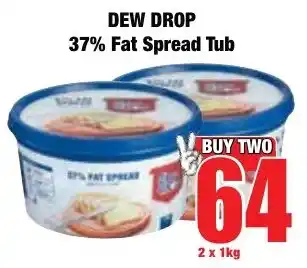 Boxer Superstores DEW DROP 37% Fat Spread Tub offer