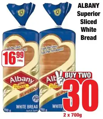 Boxer Superstores ALBANY Superior Sliced White Bread offer