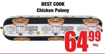 Boxer Superstores BEST COOK Chicken Polony offer