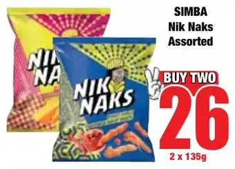 Boxer Superstores SIMBA Nik Naks Assorted offer