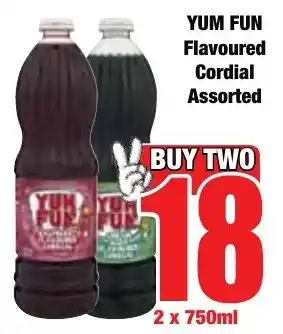 Boxer Superstores YUM FUN Flavoured Cordial Assorted offer