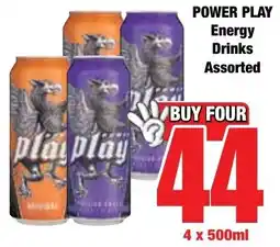 Boxer Superstores POWER PLAY Energy Drinks Assorted offer