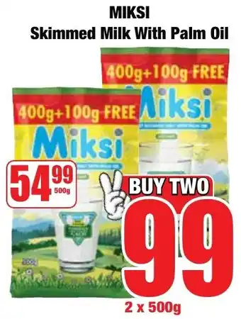Boxer Superstores MIKSI Skimmed Milk With Palm Oil offer
