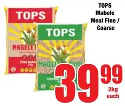Boxer Superstores TOPS Mabele Meal Fine/ Coarse offer