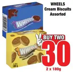 Boxer Superstores WHEELS Cream Biscuits Assorted offer