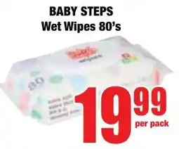Boxer Superstores BABY STEPS Wet Wipes offer