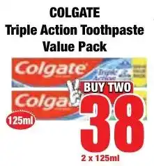 Boxer Superstores COLGATE Triple Action Toothpaste Value Pack offer