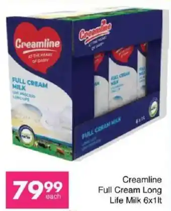 Save Creamline Full Cream Long Life Milk offer