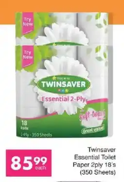Save Twinsaver Essential Toilet Paper 2ply offer