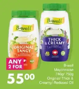 Save B-well Mayonnaise Original/ Thick & Creamy/ Reduced Oil offer