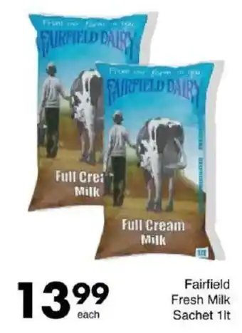 Save Fairfield Fresh Milk Sachet offer