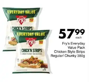 Save Fry's Everyday Value Pack Chicken Style Strips Regular/ Chunky offer